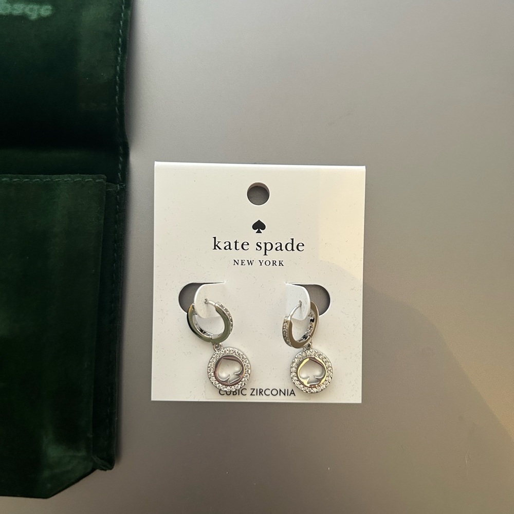 Kate Spade Silver Earrings with Zirconia